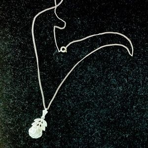 Hematite Rose Pendant